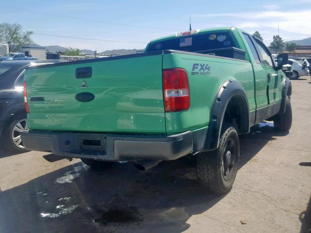 1FTPX14507KC74299 - 2007 FORD F150 GREEN photo 4