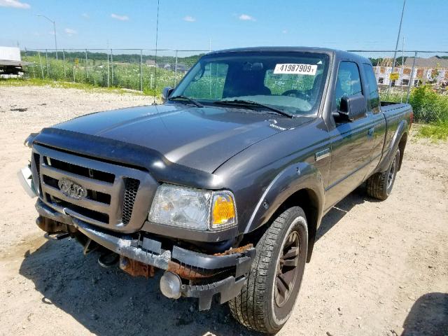 1FTZR45E17PA54126 - 2007 FORD RANGER SUP GRAY photo 2