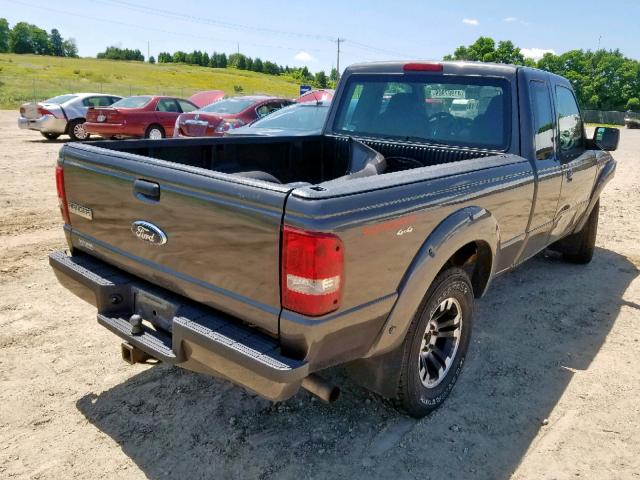 1FTZR45E17PA54126 - 2007 FORD RANGER SUP GRAY photo 4