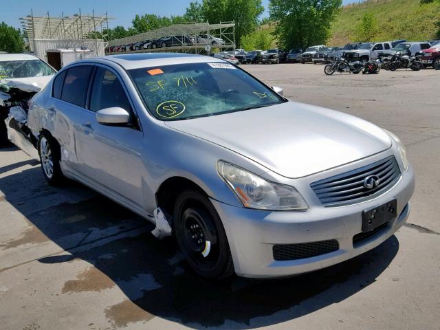 JNKCV61F89M053330 - 2009 INFINITI G37 SILVER photo 1