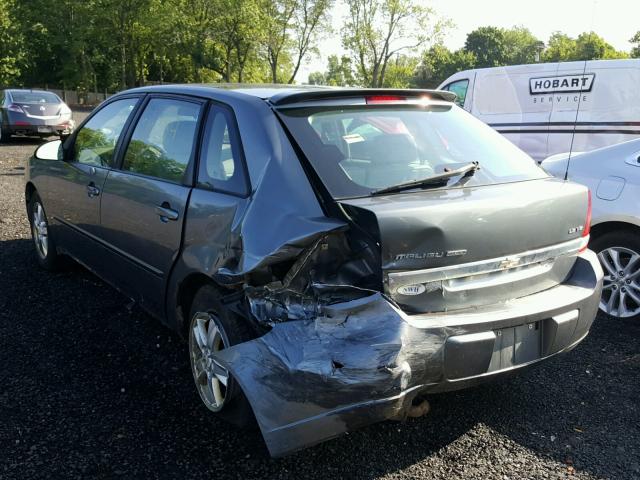 1G1ZT64825F341639 - 2005 CHEVROLET MALIBU MAX ნაცრისფერი ფოტო 3