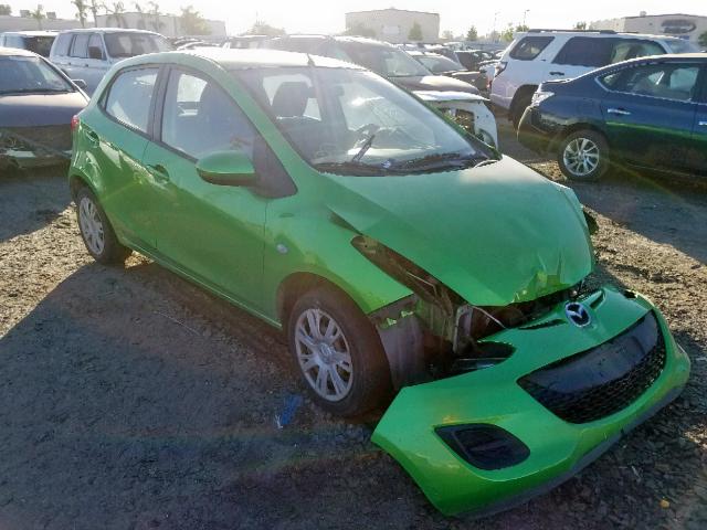 JM1DE1KZ3D0165857 - 2013 MAZDA MAZDA2 GREEN photo 1