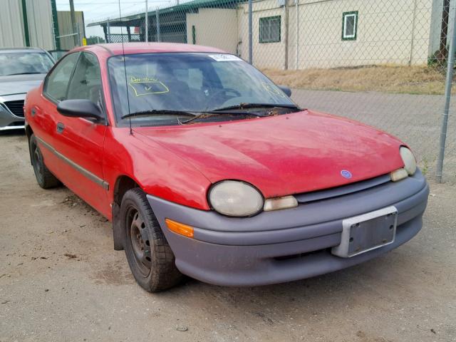 1P3ES27C7SD363967 - 1995 PLYMOUTH NEON RED photo 1