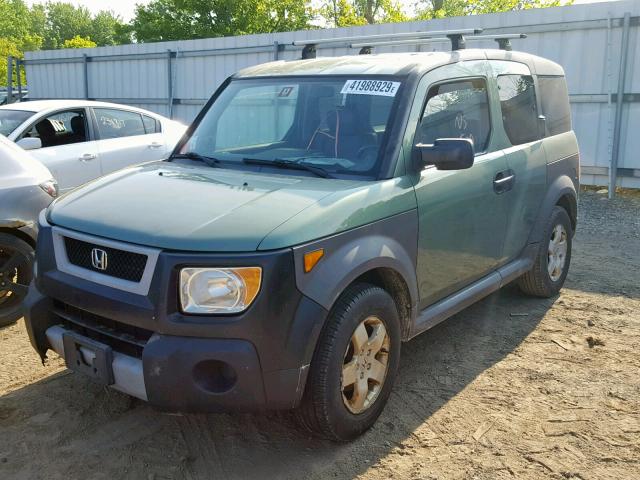 5J6YH27635L014069 - 2005 HONDA ELEMENT EX GREEN photo 2