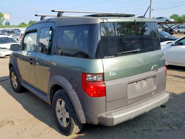 5J6YH27635L014069 - 2005 HONDA ELEMENT EX GREEN photo 3