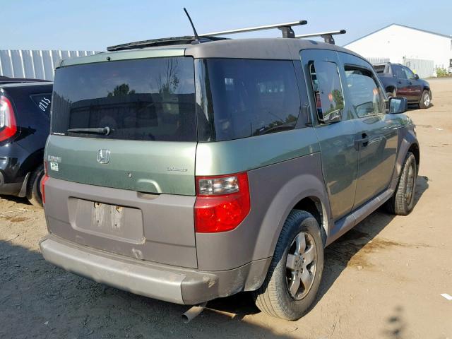 5J6YH27635L014069 - 2005 HONDA ELEMENT EX GREEN photo 4