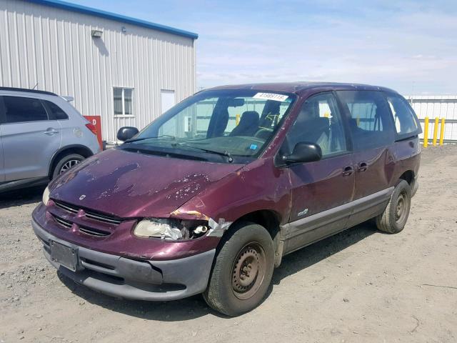 2B4GP45G7XR411626 - 1999 DODGE CARAVAN SE PURPLE photo 2