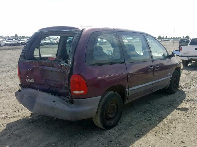 2B4GP45G7XR411626 - 1999 DODGE CARAVAN SE PURPLE photo 4