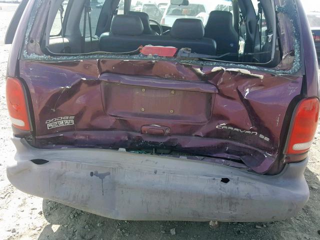 2B4GP45G7XR411626 - 1999 DODGE CARAVAN SE PURPLE photo 9