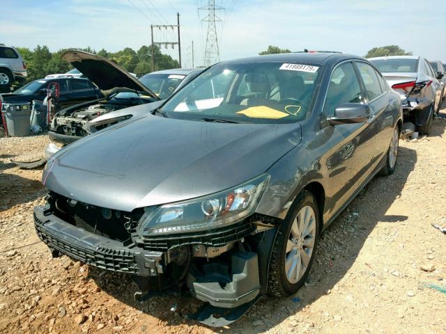 1HGCR2F85FA022558 - 2015 HONDA ACCORD EXL CHARCOAL photo 2