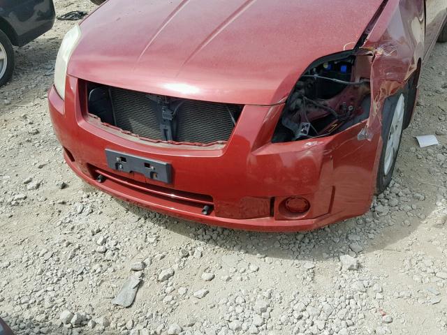 3N1AB61E48L693264 - 2008 NISSAN SENTRA 2.0 RED photo 9