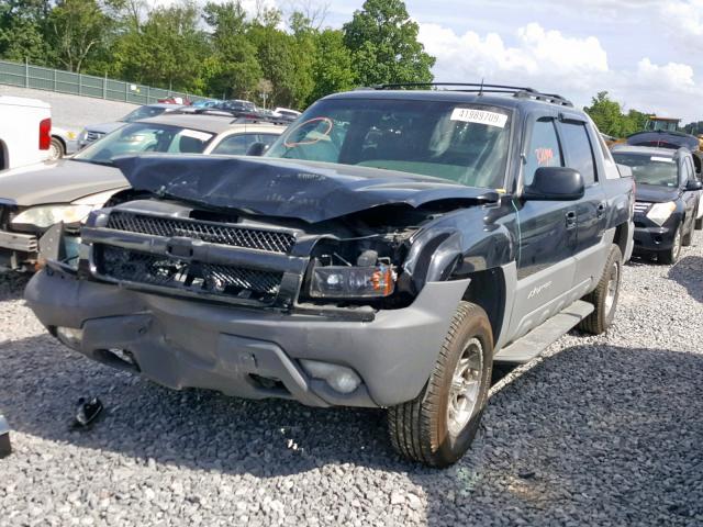 3GNEK13TX2G164292 - 2002 CHEVROLET AVALANCHE BLACK photo 2