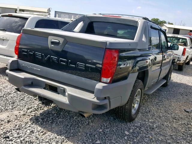 3GNEK13TX2G164292 - 2002 CHEVROLET AVALANCHE BLACK photo 4