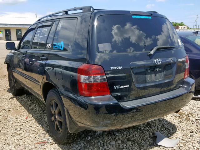 JTEEP21A660149392 - 2006 TOYOTA HIGHLANDER BLACK photo 3