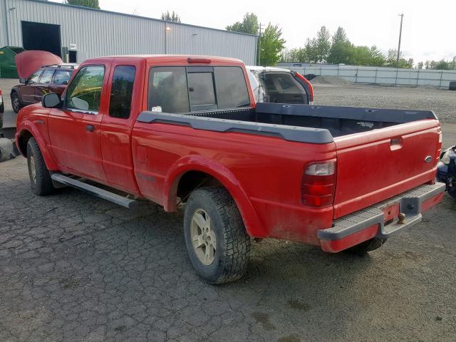 1FTZR45E52PA12812 - 2002 FORD RANGER SUP RED photo 3