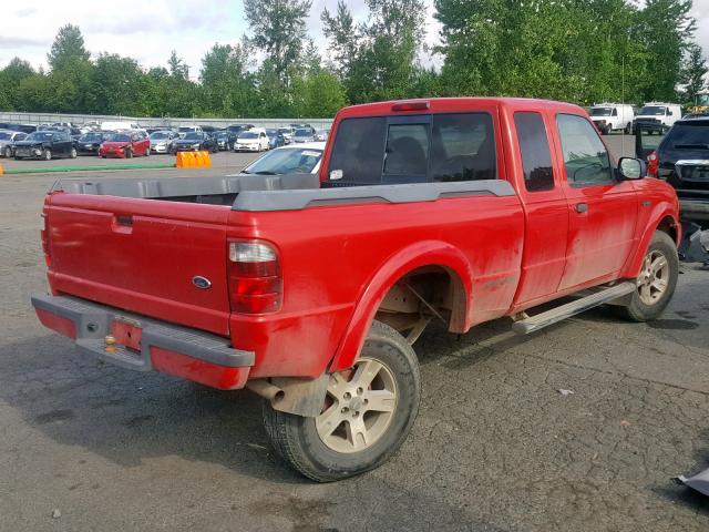 1FTZR45E52PA12812 - 2002 FORD RANGER SUP RED photo 4