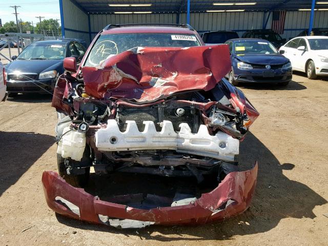 JTEEP21AX60146141 - 2006 TOYOTA HIGHLANDER RED photo 9