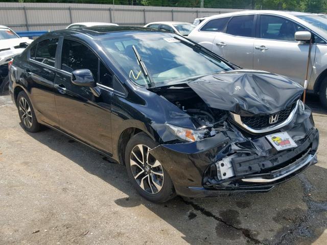 19XFB2F93DE051642 - 2013 HONDA CIVIC EXL 黑色 照片 1