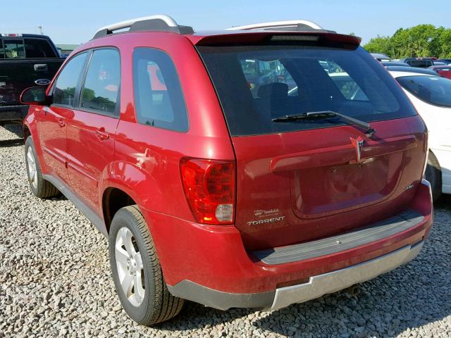 2CKDL73F666205767 - 2006 PONTIAC TORRENT RED photo 3