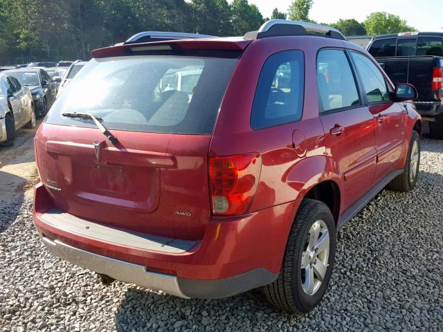 2CKDL73F666205767 - 2006 PONTIAC TORRENT RED photo 4