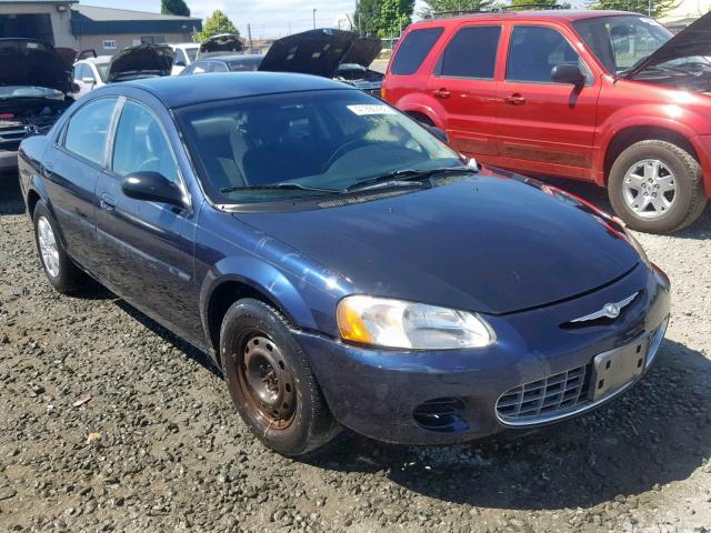 1C3EL46R42N176036 - 2002 CHRYSLER SEBRING LX BLUE photo 1