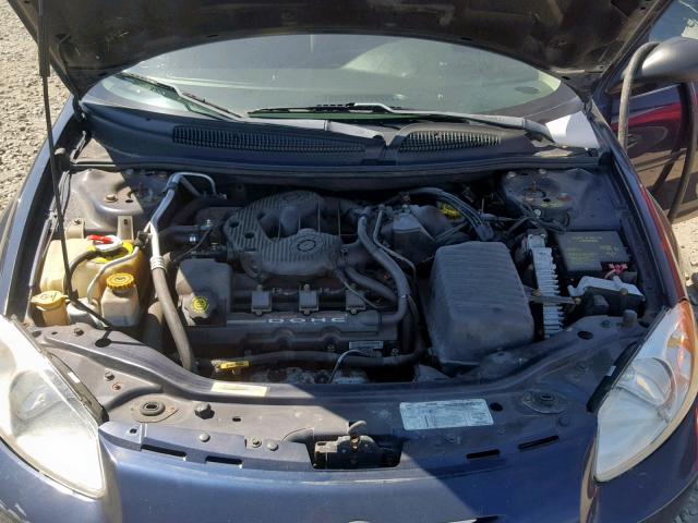 1C3EL46R42N176036 - 2002 CHRYSLER SEBRING LX BLUE photo 7