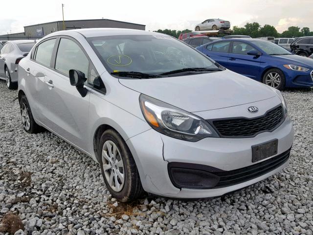 KNADM4A34D6154314 - 2013 KIA RIO LX SILVER photo 1