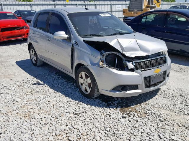 KL1TD6DE5AB123882 - 2010 CHEVROLET AVEO LS SILVER photo 1