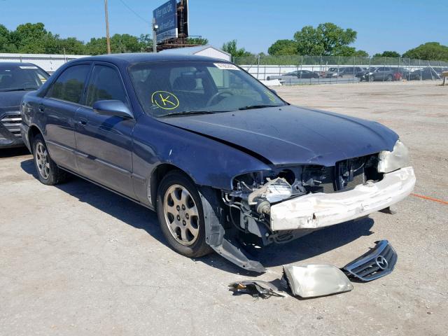 1YVGF22C925306744 - 2002 MAZDA 626 LX BLUE photo 1