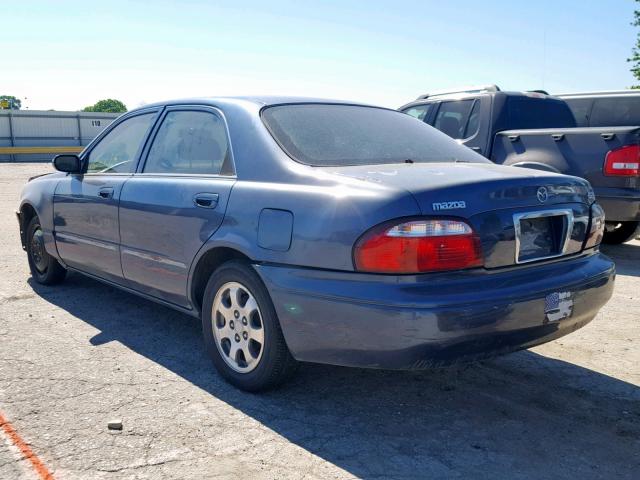 1YVGF22C925306744 - 2002 MAZDA 626 LX BLUE photo 3