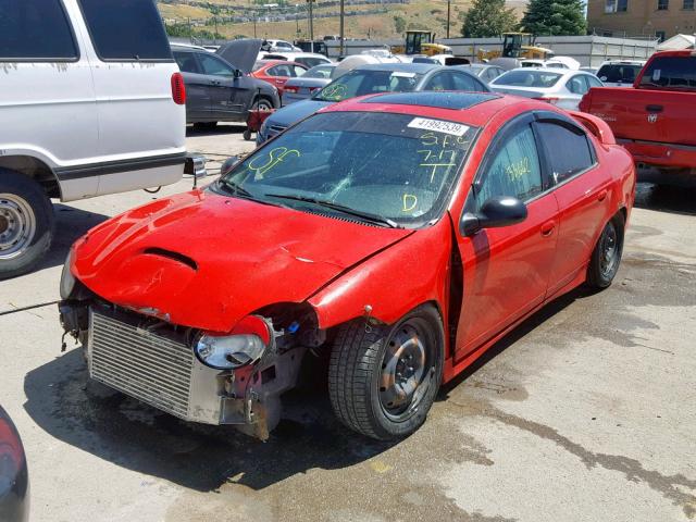 1B3AS66S34D549976 - 2004 DODGE NEON SRT-4 RED photo 2