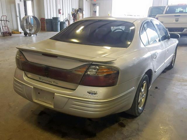 1G2HX54K414276770 - 2001 PONTIAC BONNEVILLE SILVER photo 4