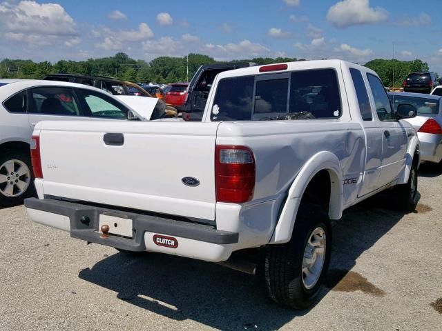 1FTYR44U93PB82516 - 2003 FORD RANGER SUP WHITE photo 4