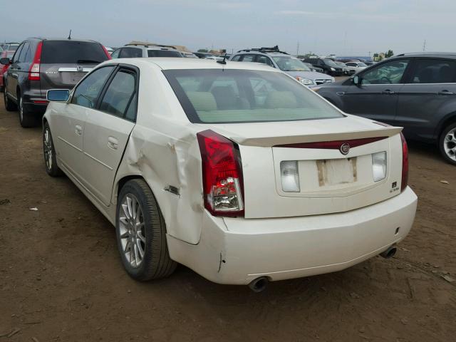 1G6DP577770196092 - 2007 CADILLAC CTS HI FEA WHITE photo 3