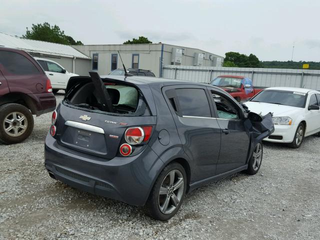 1G1JG6SB5D4175725 - 2013 CHEVROLET SONIC RS BLUE photo 4