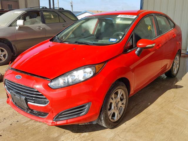 3FADP4BJ9FM123396 - 2015 FORD FIESTA SE RED photo 2