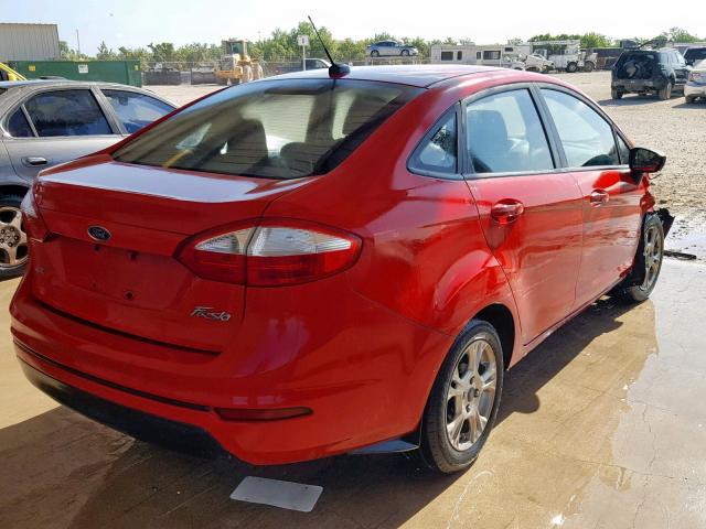 3FADP4BJ9FM123396 - 2015 FORD FIESTA SE RED photo 4