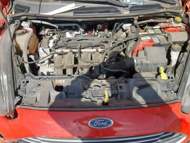 3FADP4BJ9FM123396 - 2015 FORD FIESTA SE RED photo 7