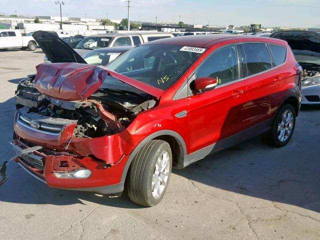 1FMCU9H9XDUD57916 - 2013 FORD ESCAPE SEL RED photo 2