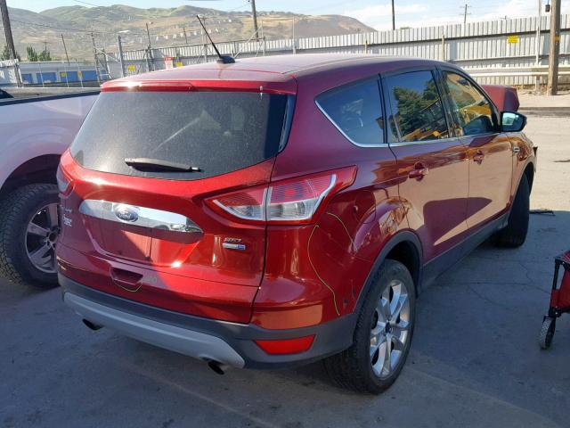 1FMCU9H9XDUD57916 - 2013 FORD ESCAPE SEL RED photo 4