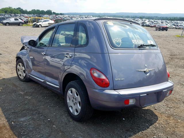 3A4FY48BX7T521217 - 2007 CHRYSLER PT CRUISER PURPLE photo 3