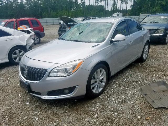 2G4GK5EX7E9195695 - 2014 BUICK REGAL SILVER photo 2