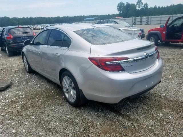 2G4GK5EX7E9195695 - 2014 BUICK REGAL SILVER photo 3