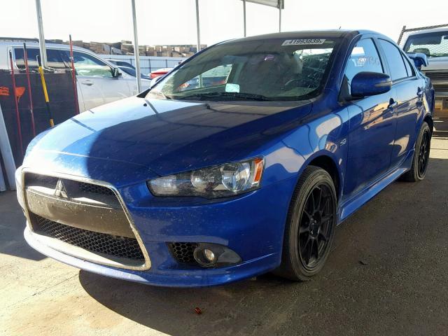 JA32U8FW0FU016688 - 2015 MITSUBISHI LANCER GT BLUE photo 2