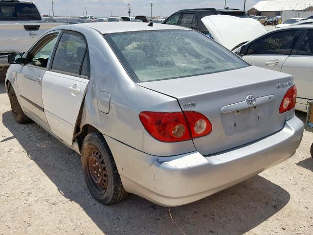 1NXBR32E77Z831342 - 2007 TOYOTA COROLLA/CE SILVER photo 3