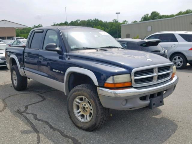 1B7HG2AN81S329104 - 2001 DODGE DAKOTA QUA BLUE photo 1