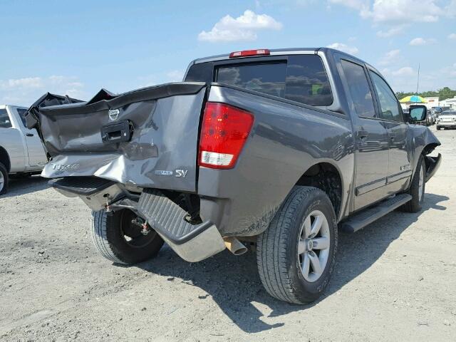 1N6BA0EDXDN305352 - 2013 NISSAN TITAN S GRAY photo 4