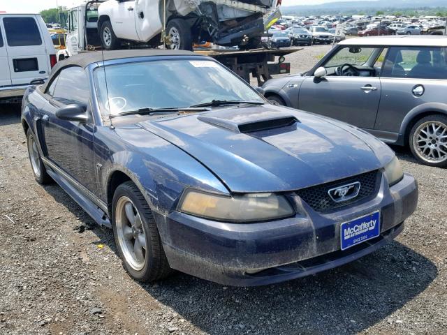 1FAFP45X71F180777 - 2001 FORD MUSTANG GT BLUE photo 1