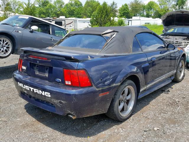 1FAFP45X71F180777 - 2001 FORD MUSTANG GT BLUE photo 4