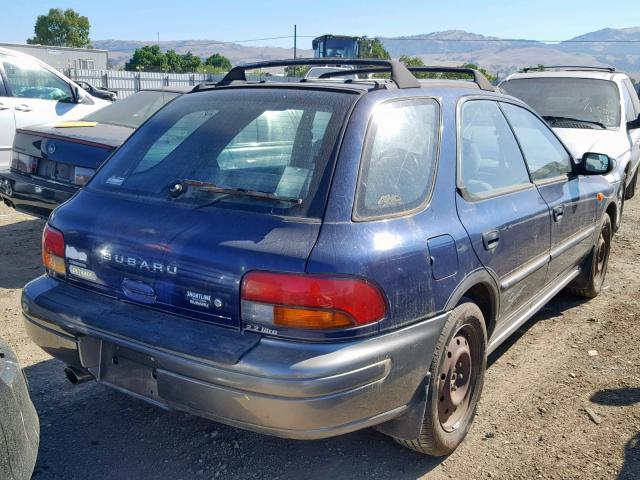 JF1GF4854VG822986 - 1997 SUBARU IMPREZA OU BLUE photo 4